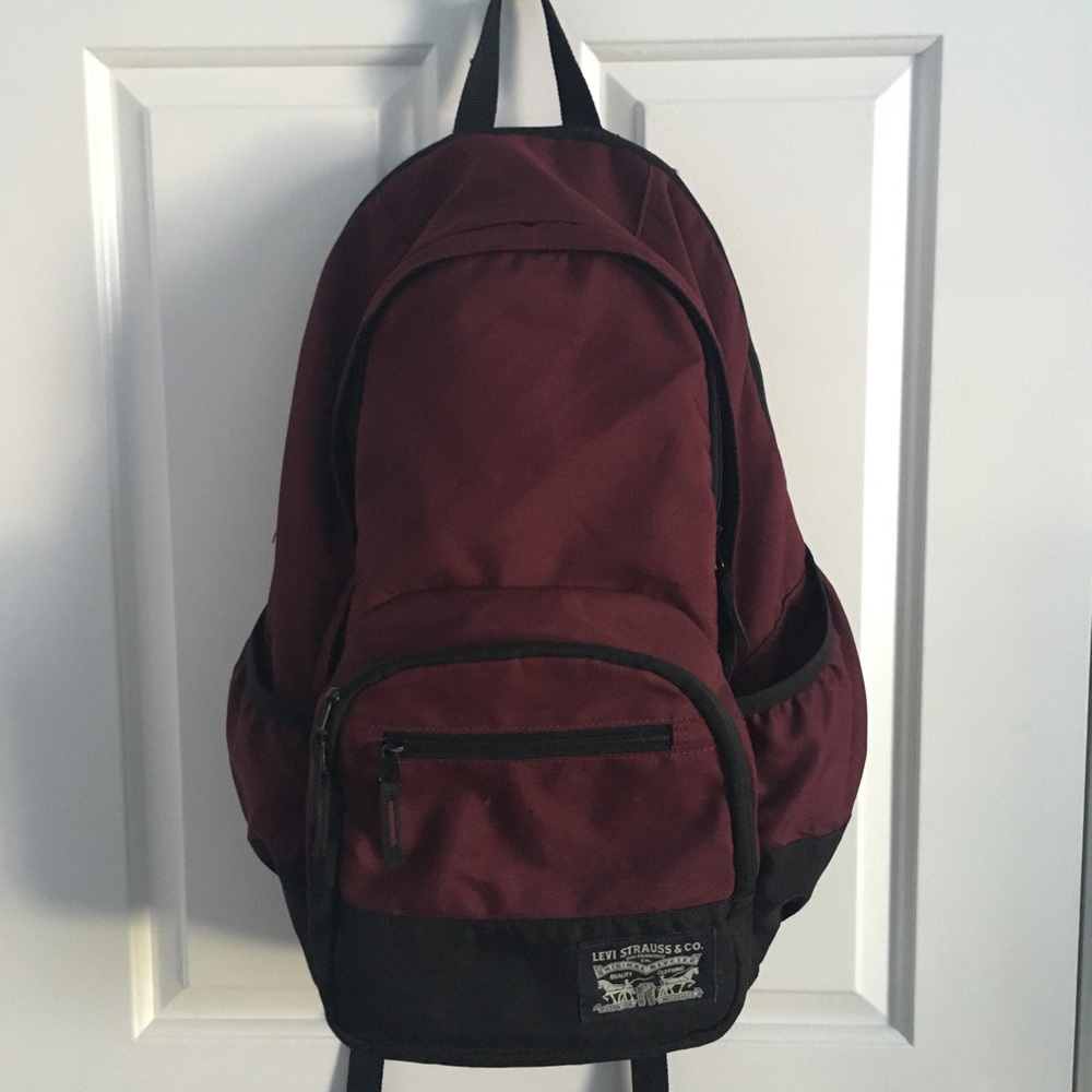 Levi Burgundy backpack